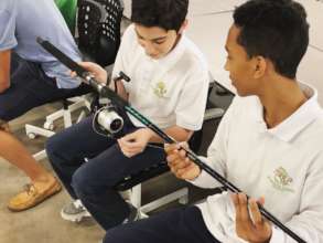 Learning the components of a fishing rod
