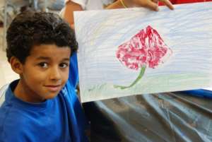 Learning about different sea creatures through art