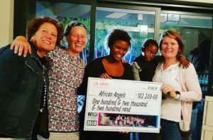 Wild Women On the Run hand over their 2018 cheque
