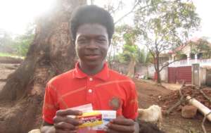Amara received life saving malaria medication