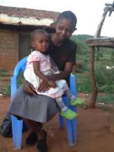 Mary with her mother in Ndiuni village