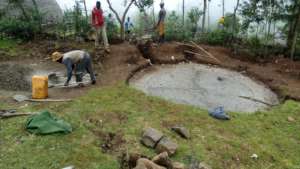 Laying the foundations for the new water reservoir