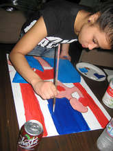 Youth Participant Painting