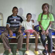 Joseph with our male carer and our nurse