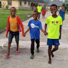 Lyanam, Ulo, and the new boy explore Land of Hope