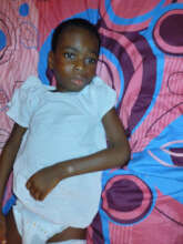 The rescued boy in recovery