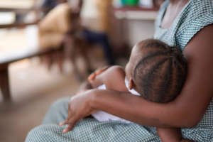 A detained woman and her child