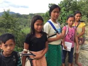 children in a remote barrio
