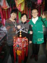 Xinwen, Granny Qi and her teacher from R to L