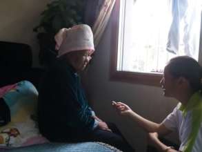 Hongmei interviewing Grandma