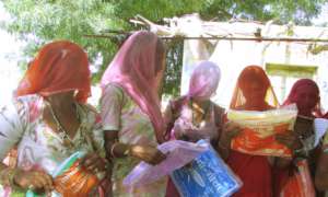 A mosquito net; Protection from malaria !!