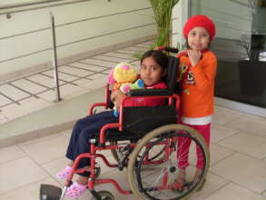 Clarita en silla de ruedas