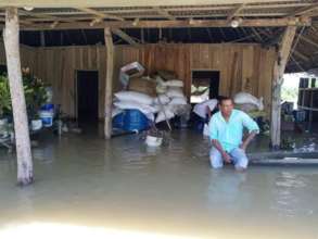 flooded homes