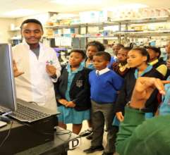 PhD Student explaining his research to Y-SiP team