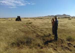 Trace of Keyline design at Rancho El Palomino