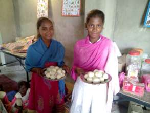 Distributing food