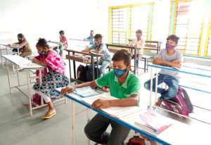 Students are back to the School