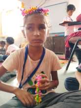 Priya enjoying school activities