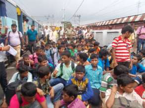 Rescued Children at Gaya Railway Station