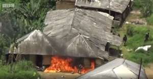 scene of local devastation