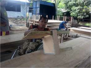 person with disability manufacturing school chair