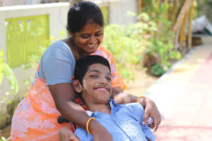 Padmavathi with her son