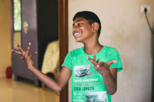 Radha's son, with every bit of her personality