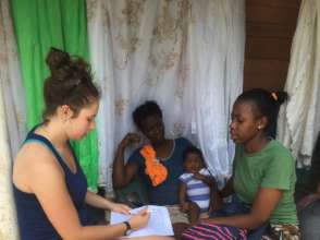 Cassidy and Manuela conducting an interview