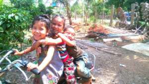 Deepana, having great fun with her cousins