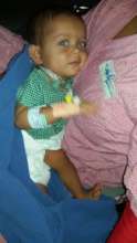 Little Arifa recovering after the surgery