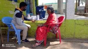 Nanchamma receives her medicines