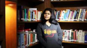 Nely (Class of 2022) studies Pre-Calc and English