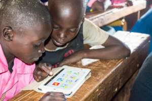 Students in Kenya working with OneBillion