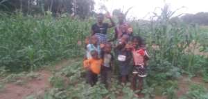 Happy farmer family, Mabanglol village, march 2019