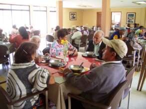 SENIORS AT DINING ROOM SAN PEDRO CLAVER