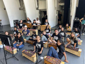 ETM-LA Orff Ensemble on the Hollywood Bowl Stage