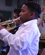 Trumpet Student at the Music Unites Festival