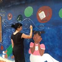 Painting Our New Mural