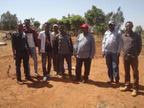 The charity board members and contracters in site