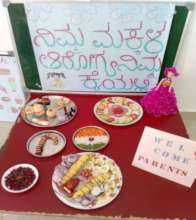 Display of healthy snacks during parents meeting