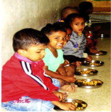 Children are provided with nutritious meals