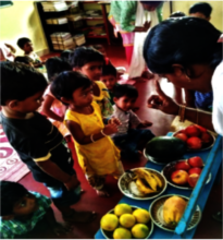 Healthy eating education and eating fruits