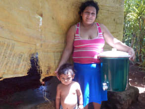 Christian, His Mom, with Water Filter