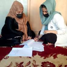 Cascade training by a midwife