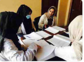 Midwives during the group work