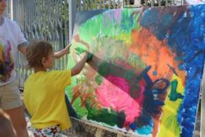 Children enjoy after-class outdoor activities