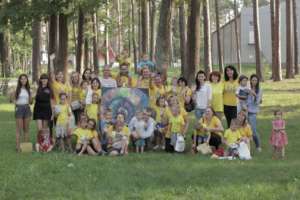 Happy faces of 24 families