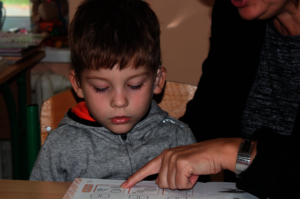 Egor is reading a book