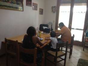 A family receiving!