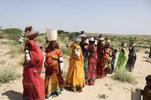 Women Fetching water